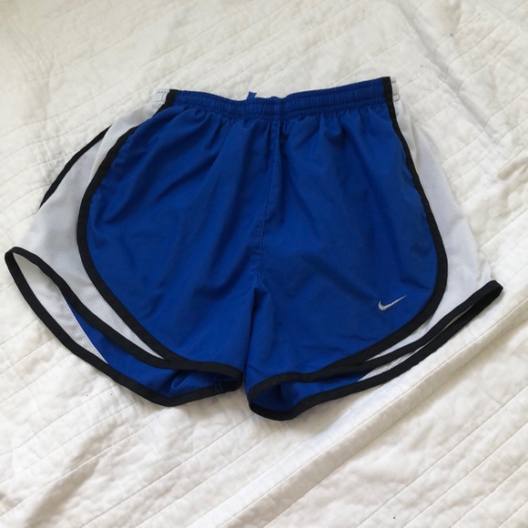 Nike blue white and black shorts